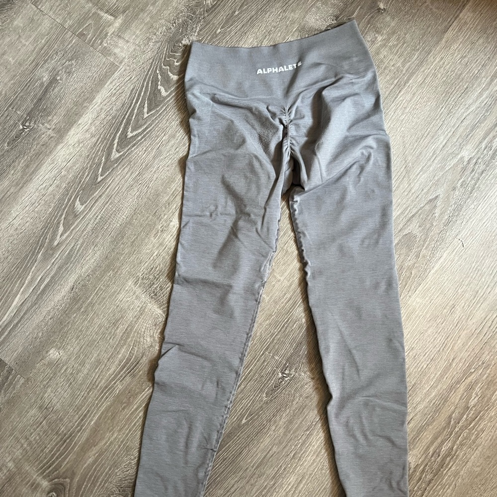 grey alphalete amplify leggings